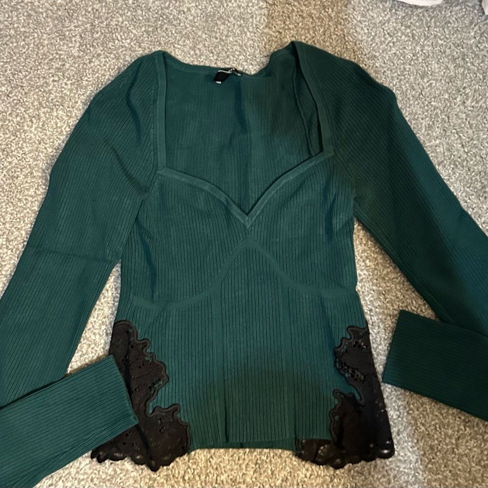 Express long sleeve sweater material